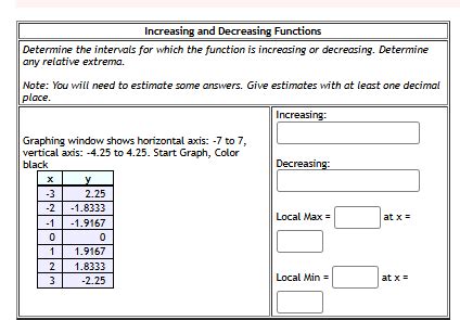 Image result for Increasing or Decreasing Function Question and Answer