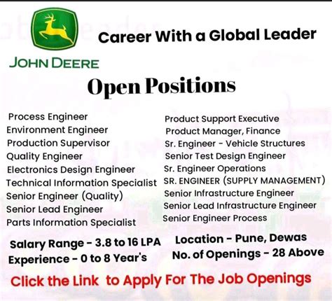 Unlocking Career Opportunities with John Deere: Apply Now for Exciting ...