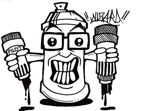 Graffiti Spray Paint Can Drawing at PaintingValley.com | Explore ...