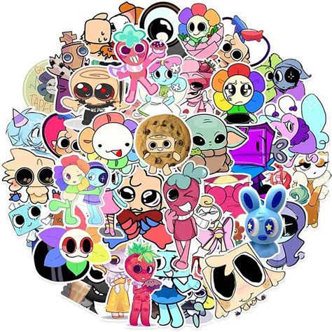 Amazon.com: 50 Pcs Dandy's World Stickers, Cute Dandy's Stickers Vinyl ...