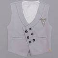 Buy Grey Double Breasted Boys Party Wear Dress – Mumkins