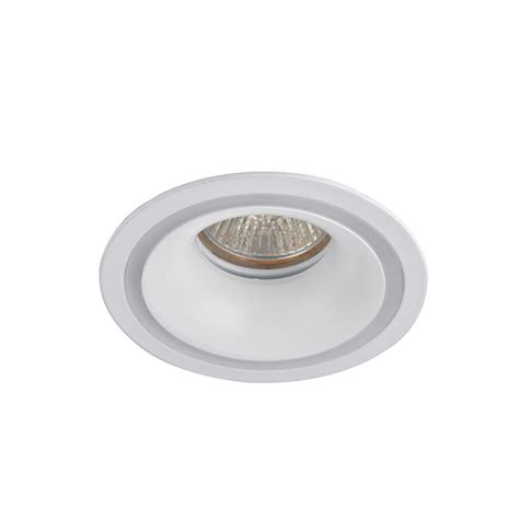 Empotrable ONEO redondo blanco con aro decorativo - CristalRecord