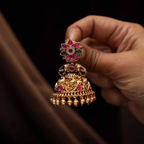 Earrings for Girls and Women | Shop Antique Jhumka Earrings Online