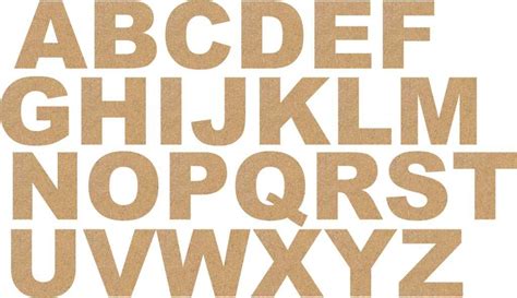 Cryo Craft Kid Plain Laser Cut Wooden Upper/Capital Case Alphabets ...