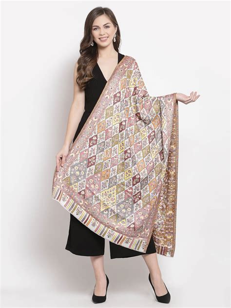 Pashtush Women'S Paisley Design, Soft Bamboo Scarf, Multi Coloured ...