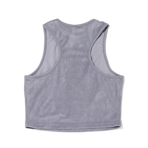 PUMA CLASSICS TOWELING CROP TOP GRAY TILE 23SU-I（プーマ クラシックス パイル クロップ ...
