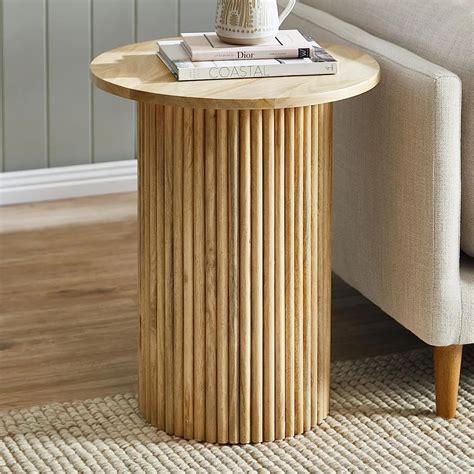 This Fluted Accent Table From Walmart Is Giving West Elm Vibes - Dengarden