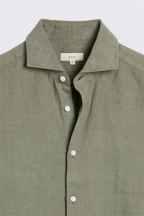 Green Linen Shirt | Buy Online at Moss