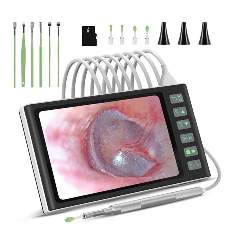 Hiacinto 7 Inch Digital Otoscope with Ear Wax Removal Tool India | Ubuy
