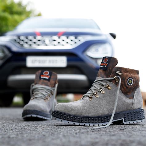 Leather Motorcycle Boots | Mens Urban Suede Boots | Bacca Bucci