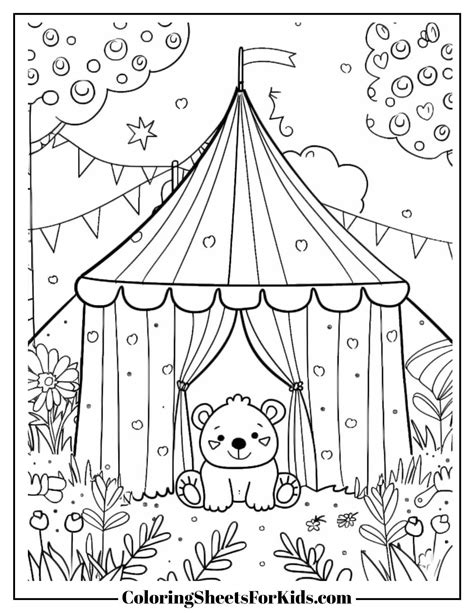 Circus Tent Coloring Pages