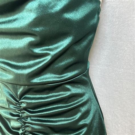 Windsor Women's Dress - Green - M - Elegant Green Ruc… - Gem