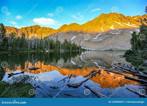Alpine Lake in the White Cloud Wilderness Near Sun Valley, Idaho Stock ...