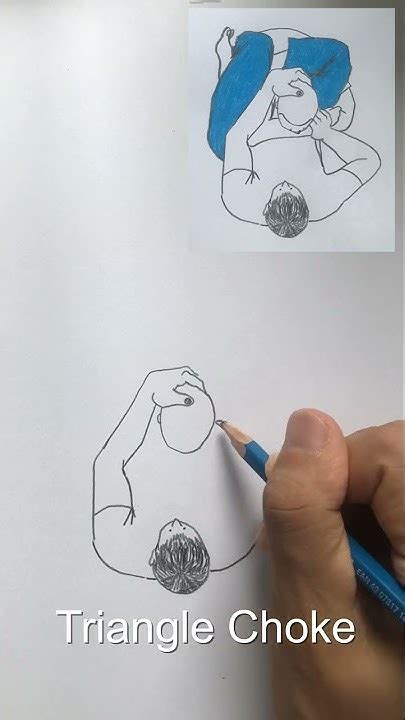 Pencil drawing/Jiujitsu Triangle choke/motion drawing - YouTube