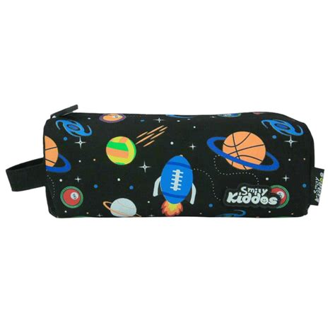 Galactic Explorer Pencil Pouch – Black (Space Theme) – Mike Bags