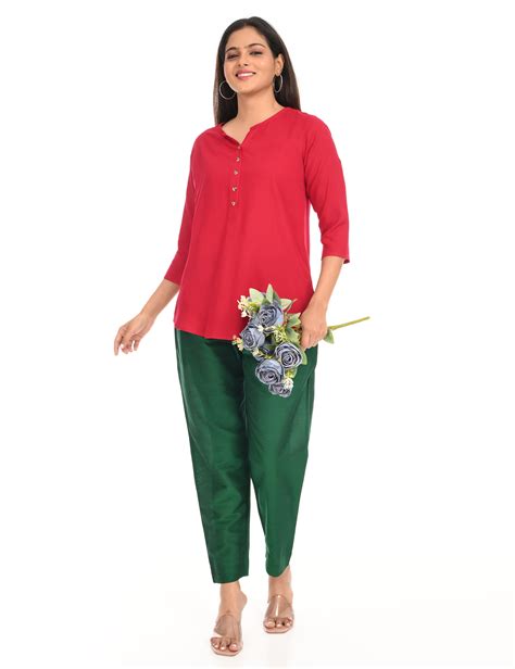 Rashmika - Green Silk Pant – Ichika