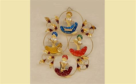 RSN Metal Iron Beautiful 4 Dolls Musicians Wall Art For Living Room ...