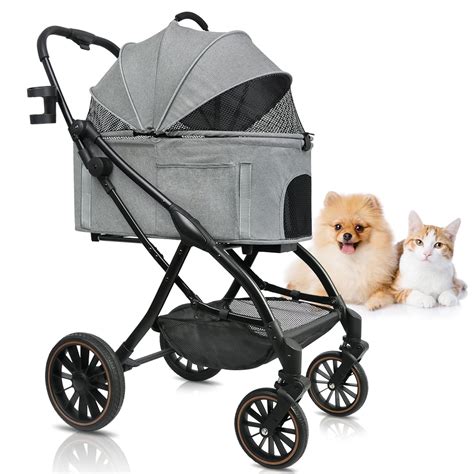 Amazon.com: Dog Strollers for Small Medium Dogs - Lightweight Aluminum ...