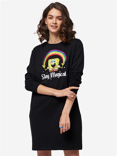 Buy SpongeBob: Stay Magical Sweatshirt Dresses online at The Souled Store.