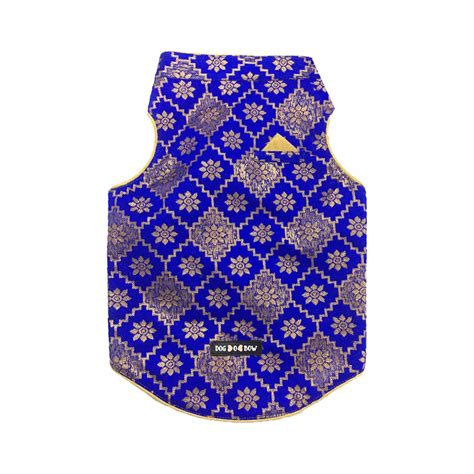 Royal Blue Diamond Sherwani for Pets in Hyderabad | Dogobow