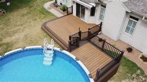 6 Above-Ground Pool Deck Ideas | Mitchell Construction Custom Decks