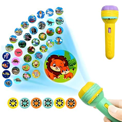 Slide Projector Flashlight Torch with 24 Patterns, Including ABCD ...