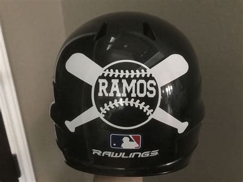 Baseball helmet decal personalized baseball helmet decal etsy – Artofit