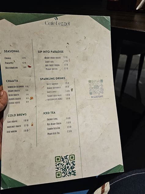 Menu at Cafe LEZZET, Kozhikode