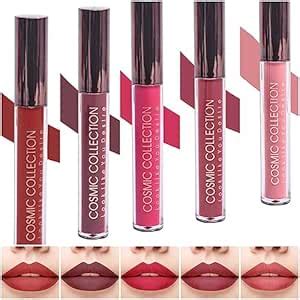 Buy COSMIC COLLECTION LIQUID LIPSTICK - SET OF 5 - Hydrating Long ...
