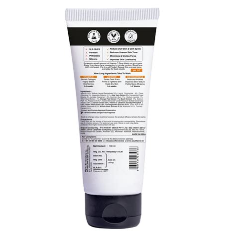 Soulflower Vitamin C Green Tea Face Wash | Brightening | Buy On Refresh