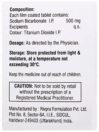 Sodaquick 500 Tablet 10 - Uses, Side Effects, Dosage, Price | Truemeds