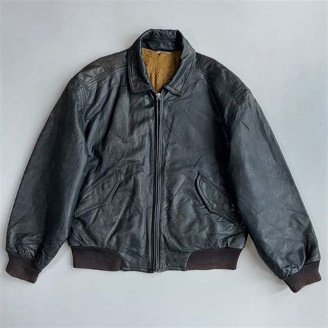 Super premium heavy original leather jacket (XL) – Drip Drop Attire