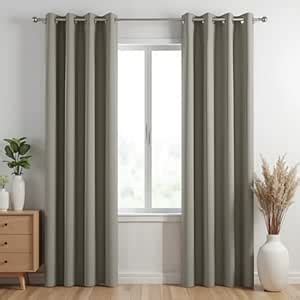 Buy HOMEMONDE 100% Heavy Blackout Window Opaque Curtains 5 Feet with ...