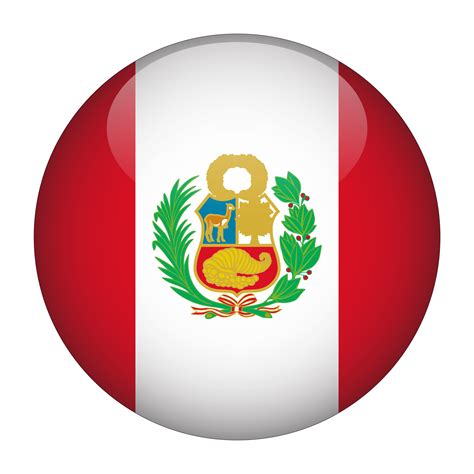 Perú bandera redondeada 3d con fondo transparente 15272122 PNG