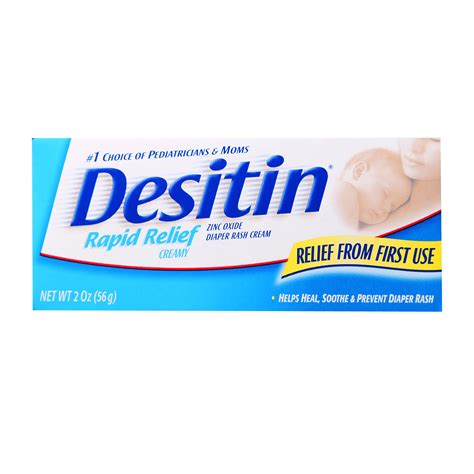 Desitin Diaper Rash Rapid Relief Creamy (56gm) - Rash Cream & Petroleum ...