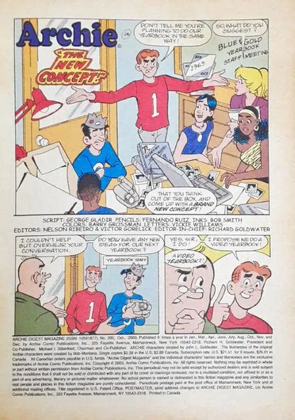 Archie Digest Magazine No. 200 (P) – Books and You