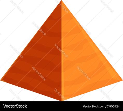 Massive pyramid made of large stone blocks Vector Image