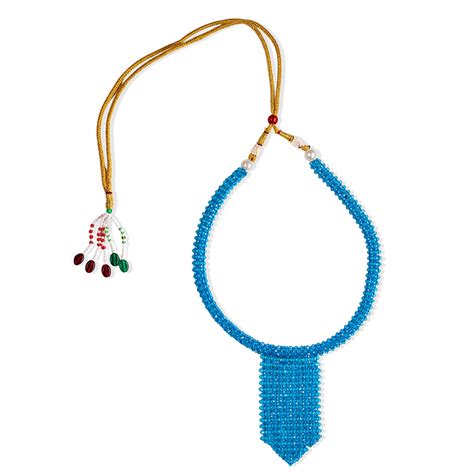 Buy VIRAASI Crystal Beaded Blue Necklace Online
