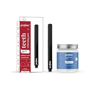 Perfora Teeth Whitening Pen & Powder Combo | Peroxide Free White Gel ...