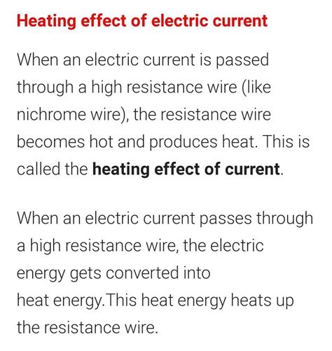 Explain the application of heating effect of electric current in an ...