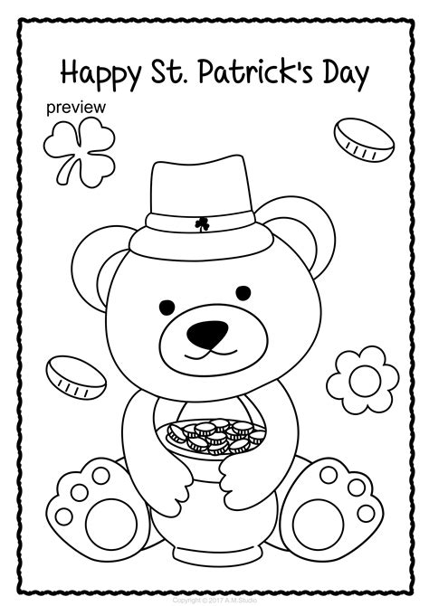 St Patrick's Day Coloring Pages For Adults Pdf - subeloa11