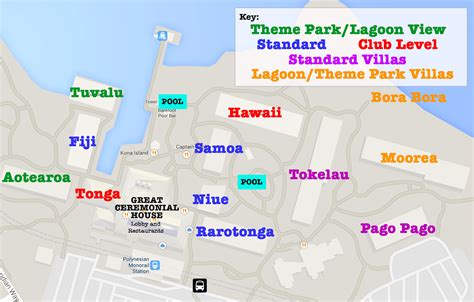 Polynesian Resort Map