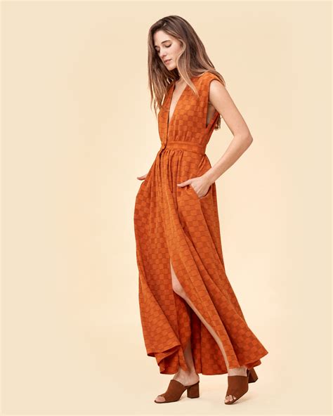 Burnt orange summer dress Honolulu Prom dresses 2019 red carpet ready ...