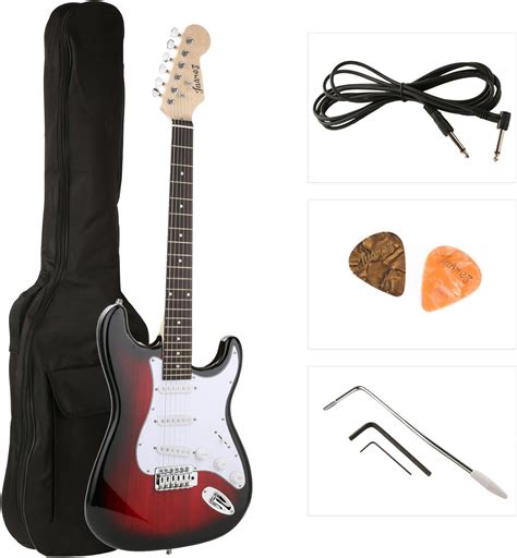 Juarez JRZ-ST38-RDS Electric Guitar Kit, Right Handed RDS with Case/Bag ...