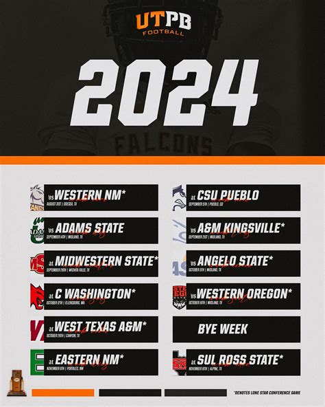 UTPB Football | 2025 Schedule is out! 🟠 6 Home Games ⚫️Open against #9 ...