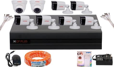 Buy Cp Plus 8 Channel DVR + 6 Bullet Camera +2 Dome Camera 8 Channel ...