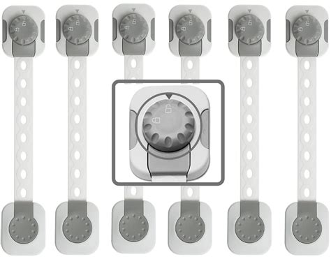 SPY KIDS® 6-Pack Baby Safety Locks – 3M Adhesive Latches for Drawers ...