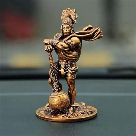 Buy TIED RIBBONS Bahubali Hanuman Ji Murti (Small, Resin, 10.6 cm x 5.3 ...