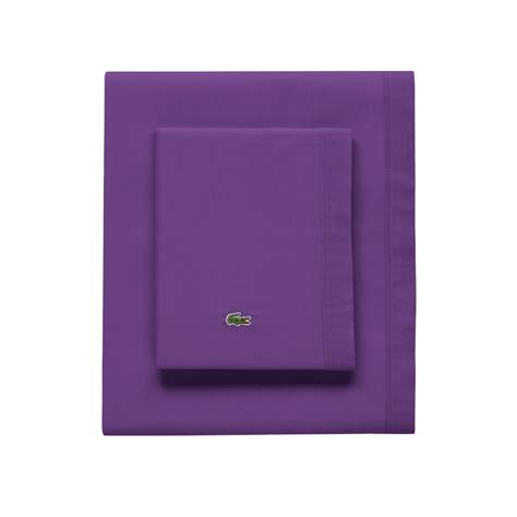 Lacoste 3-Piece 220 Thread Count Cotton Bed Sheet Set, Full – Machine ...