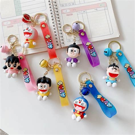 Doraemon Silicon Keychain With Bagcharm And Strap (Select From Drop Do ...